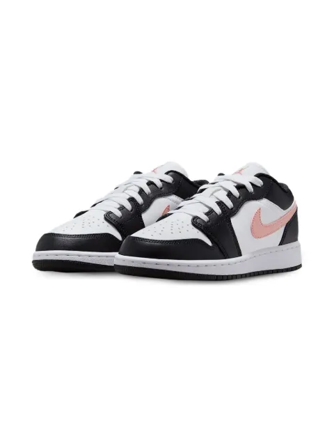 Jordan Kids Jordan 1 Low "White/Black/Rust Pink" sneakers 