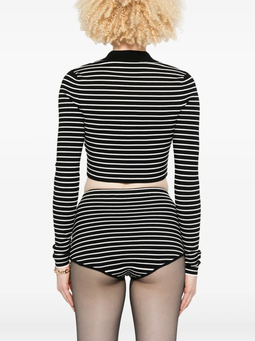 Shop The Frankie Shop Giselle Cropped Polo Top