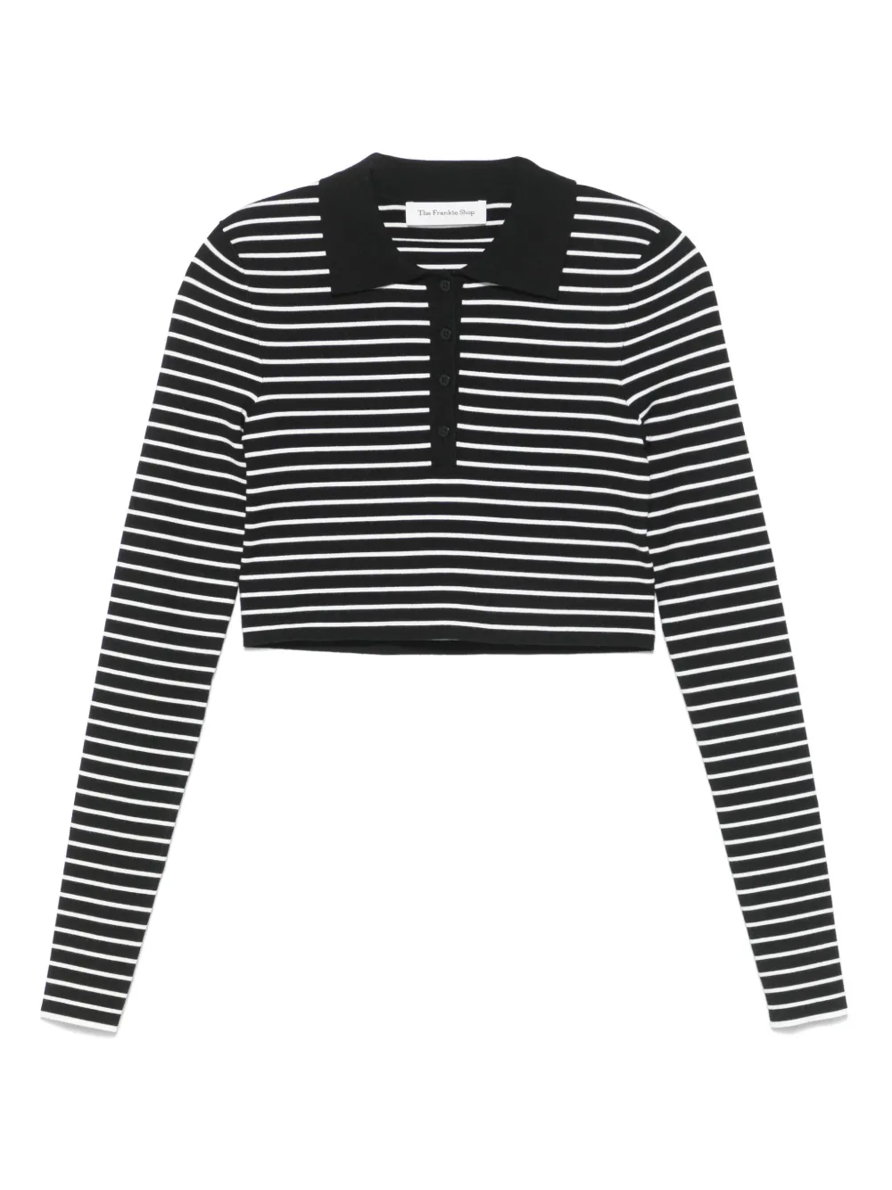 Shop The Frankie Shop Giselle Cropped Polo Top