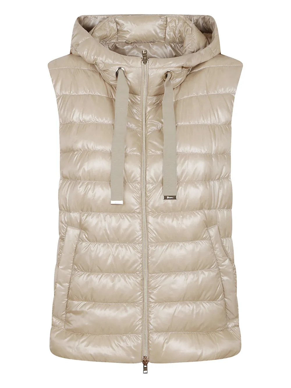 Herno hooded quilted vest | Neutrals | Image 1