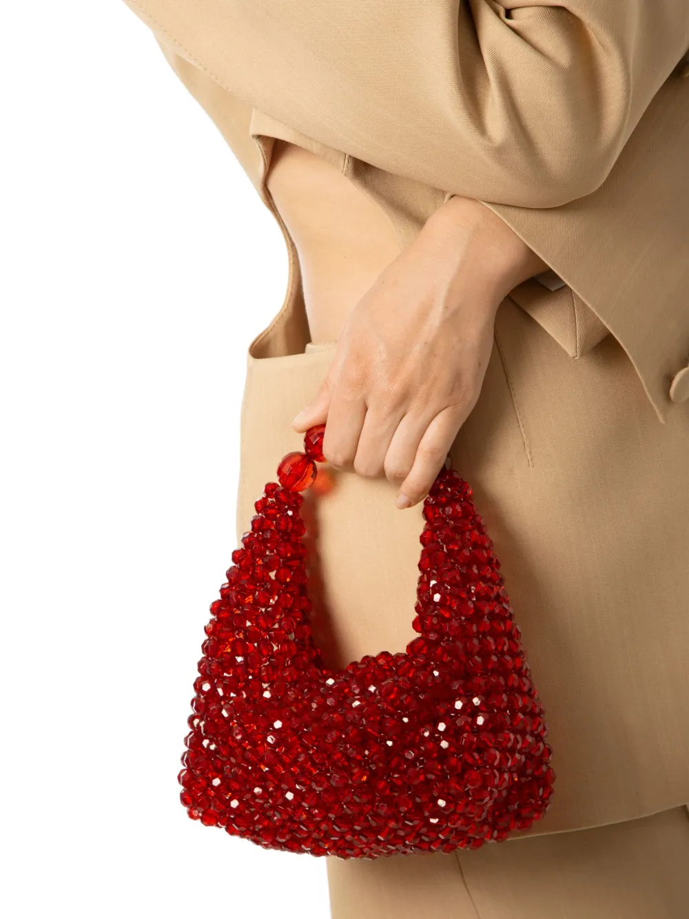 0711 Medium Jodie handtas - Rood