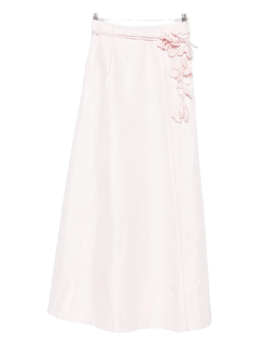 Aje Floral-embellished Midi Skirt In Pink