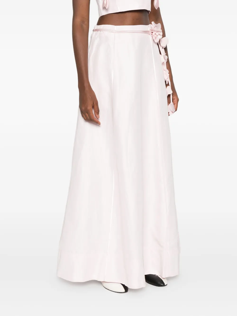 Aje Mini-rok verfraaid met bloemen Roze