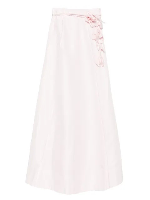 Aje floral-embellished midi skirt