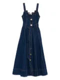 Aje Giana button-front midi dress - Blue