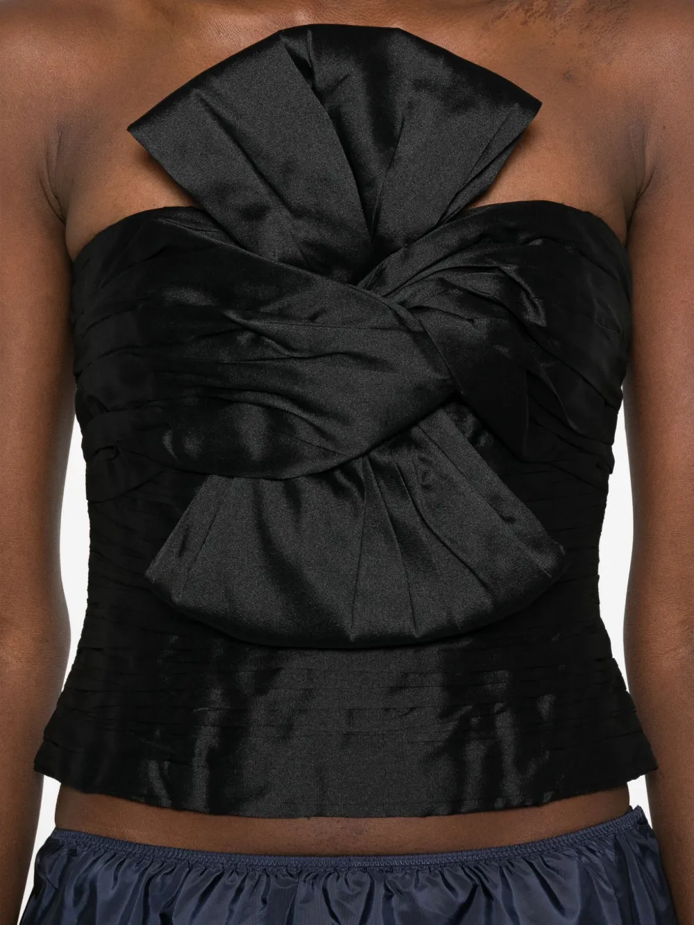 Aje Stella blouse met strikdetail Zwart