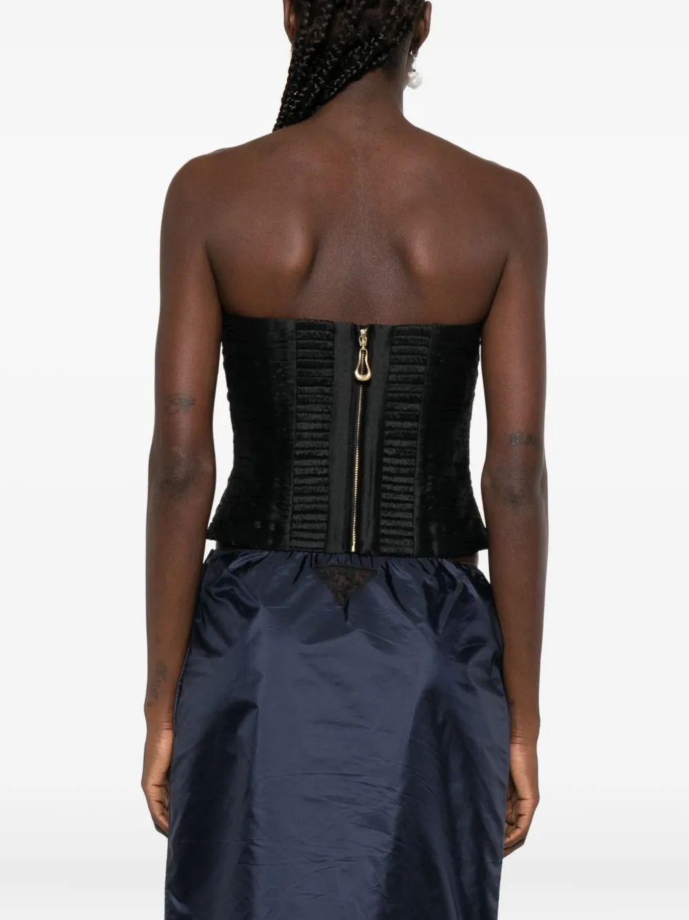 Aje Stella blouse met strikdetail Zwart