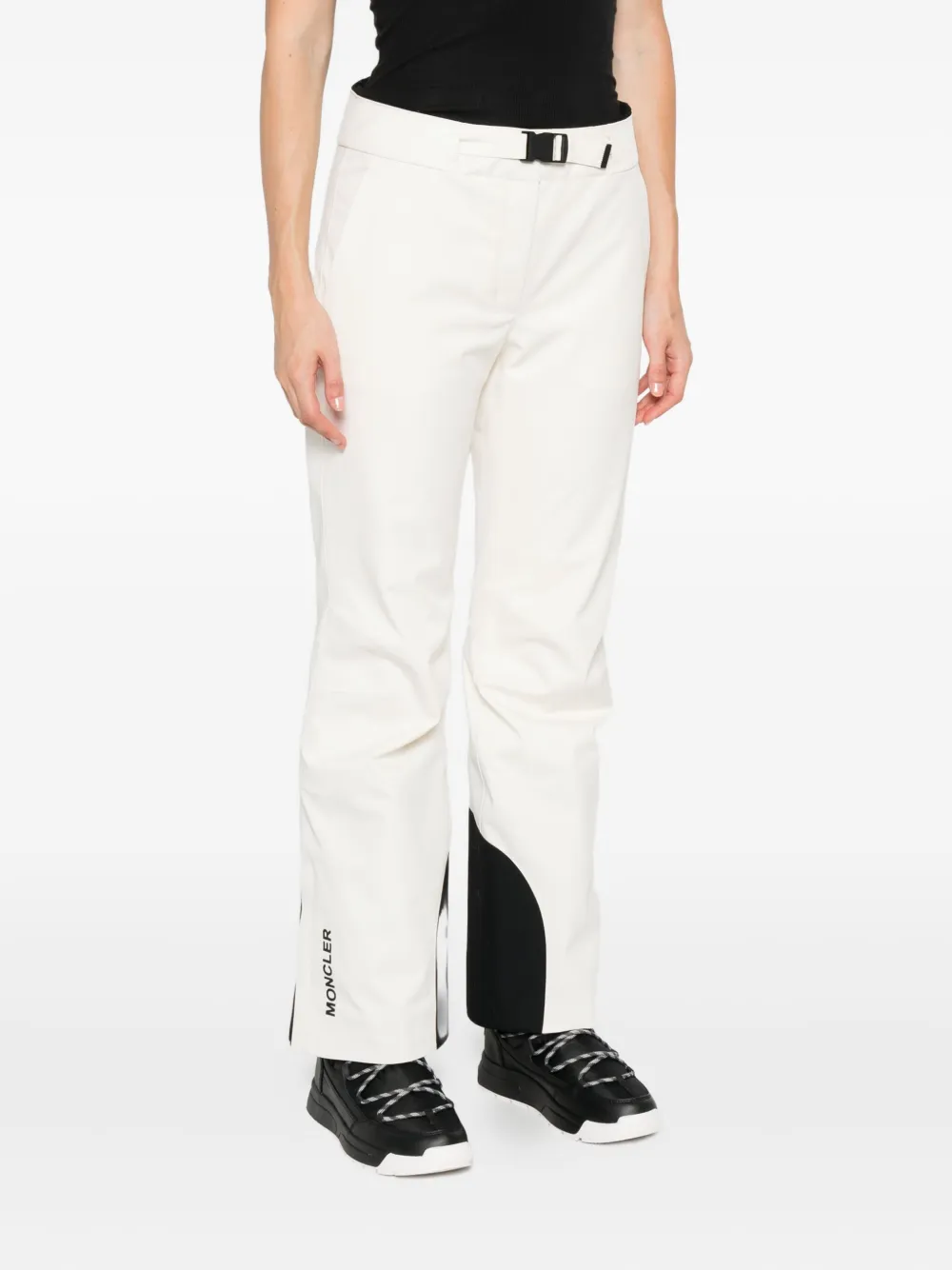 Moncler Belted Ski Trousers In White