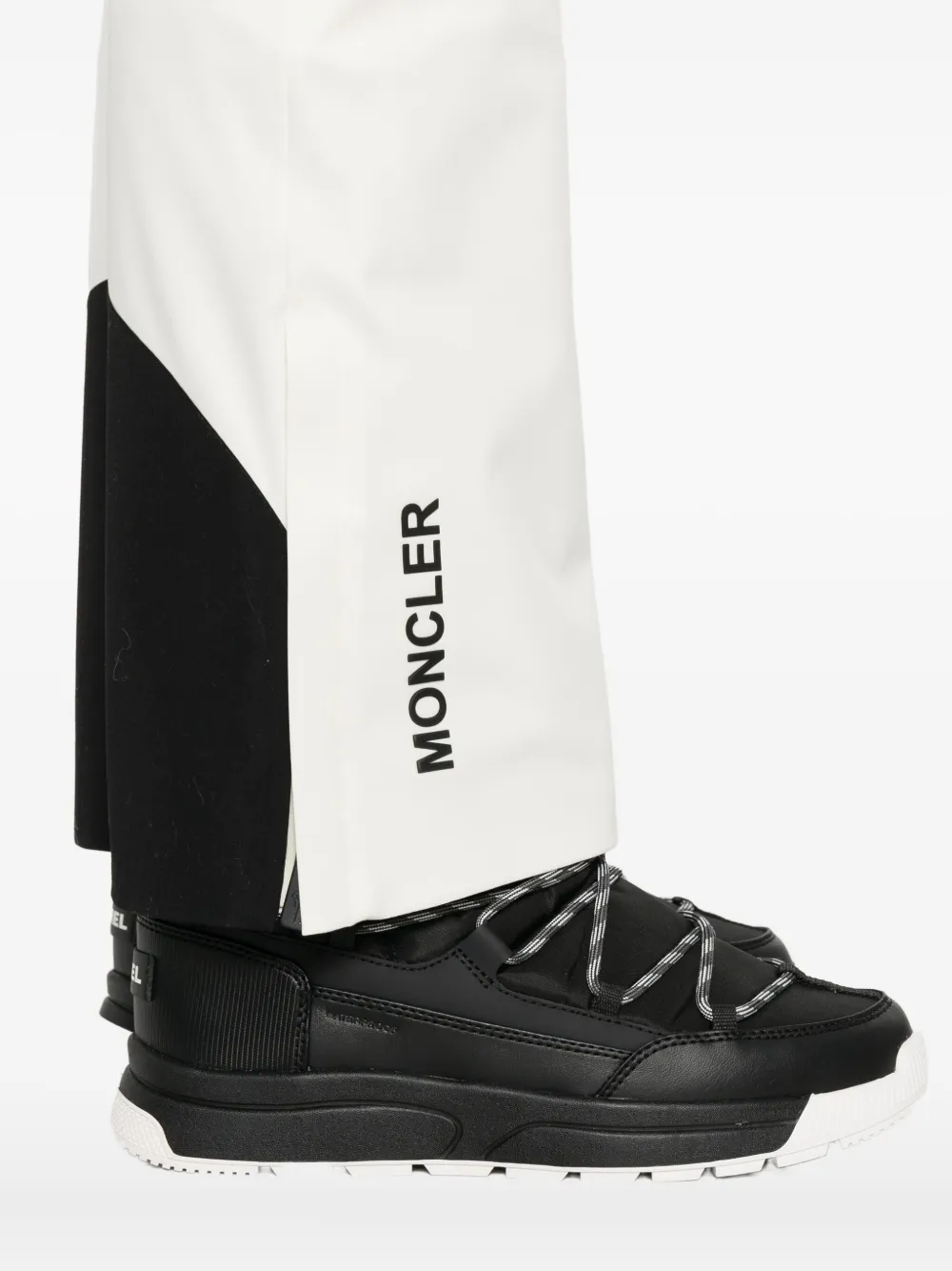 Moncler Belted Ski Trousers In White
