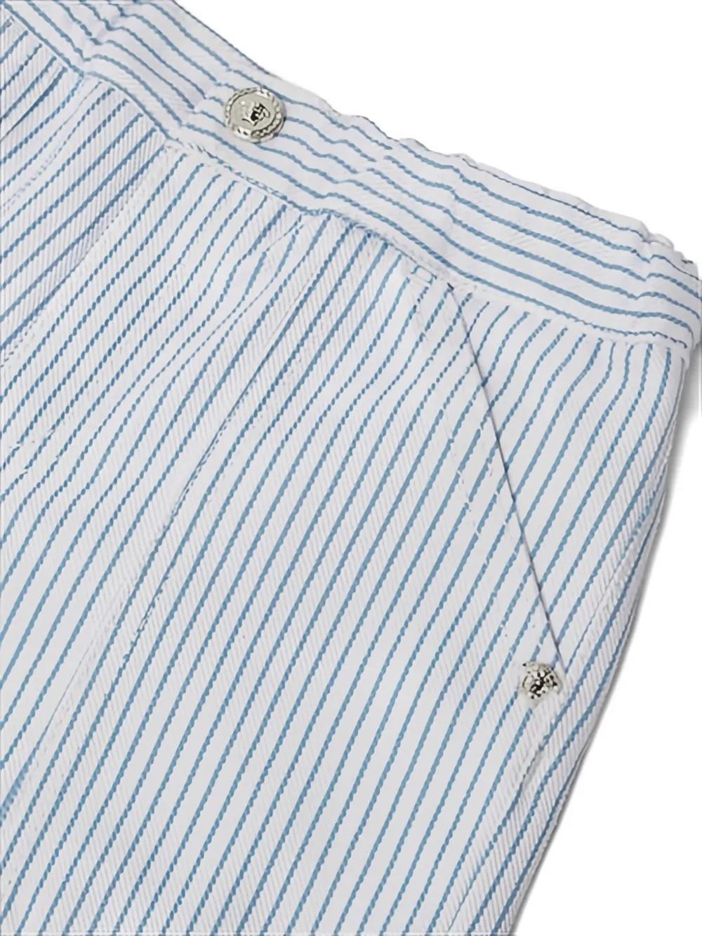 Versace Kids Gestreepte shorts Blauw