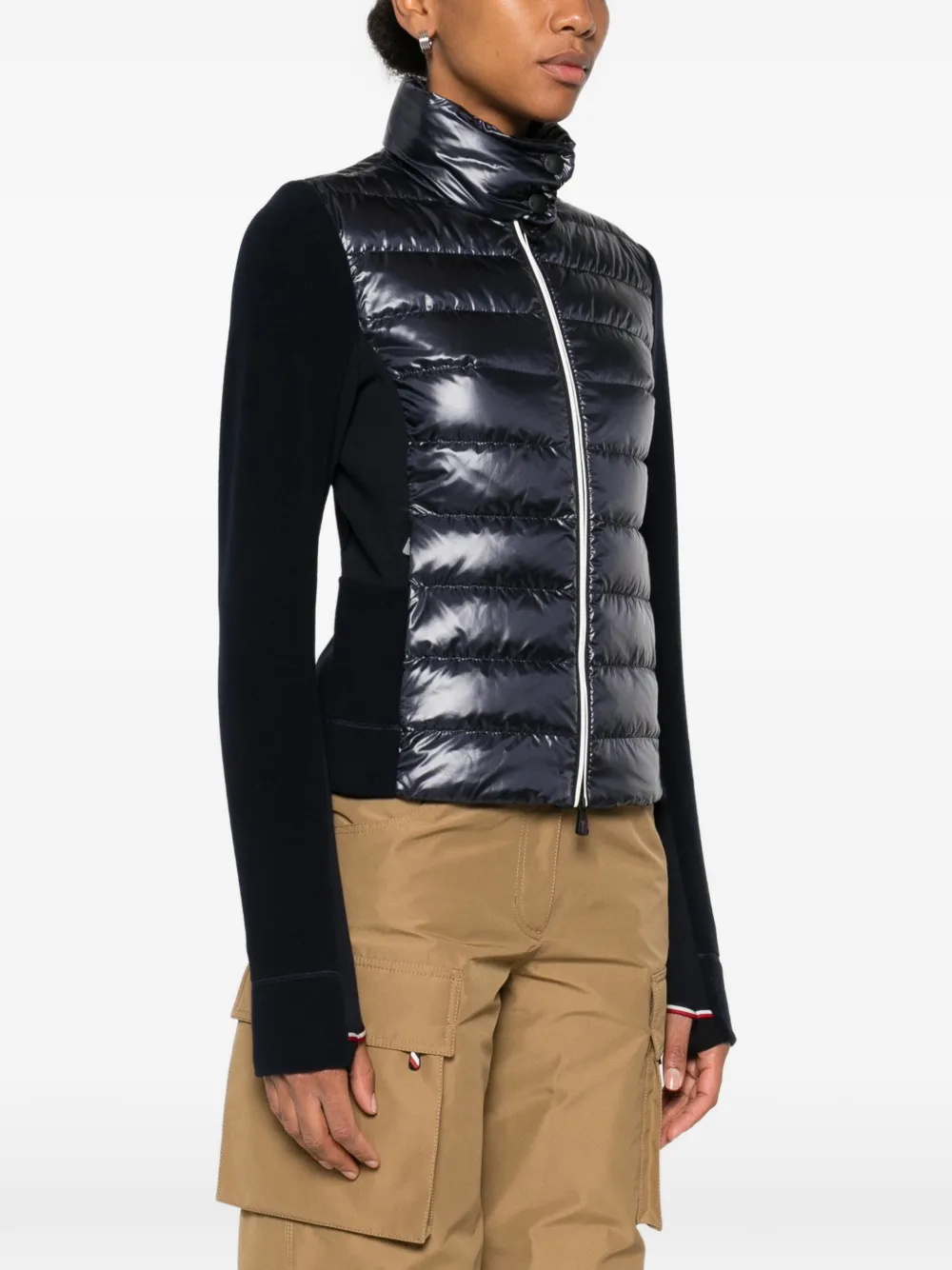 Moncler Grenoble Gewatteerd jack met rits Blauw