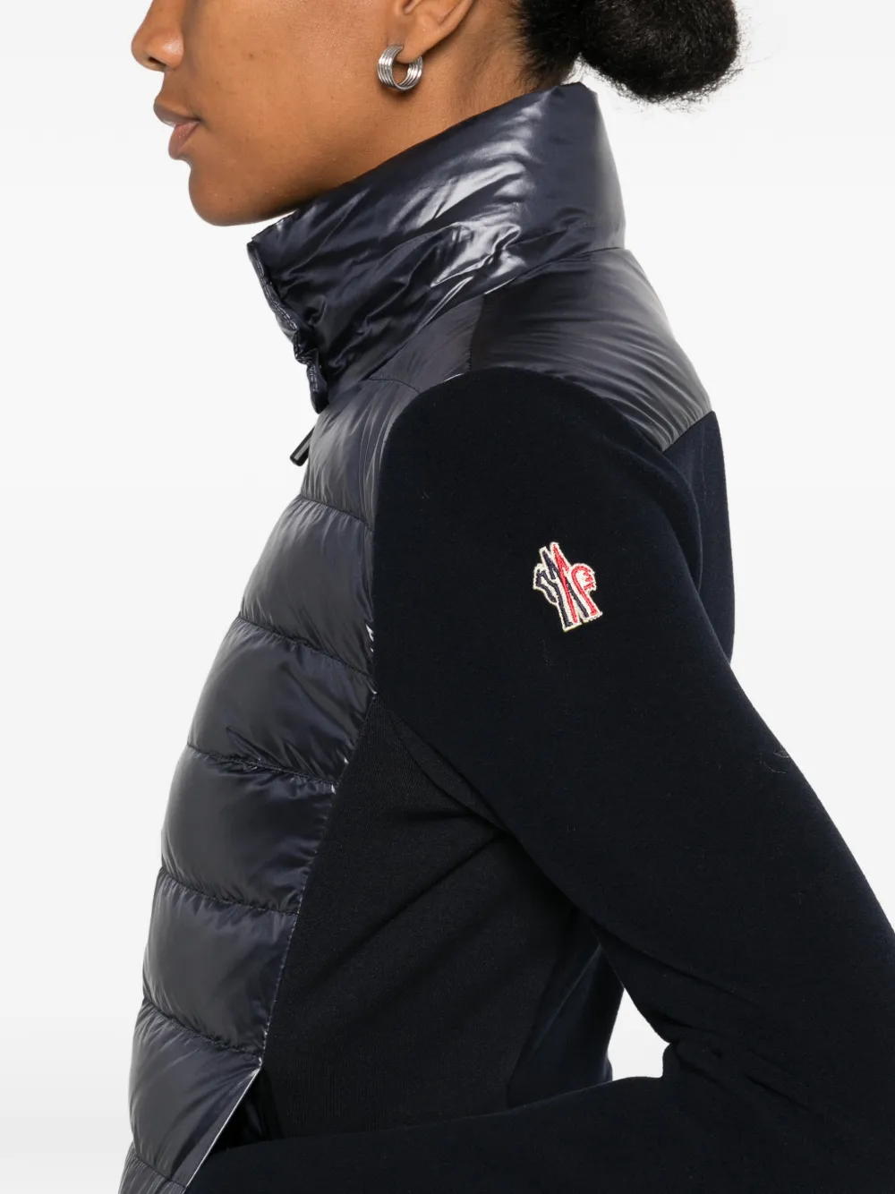 Moncler Grenoble Gewatteerd jack met rits Blauw