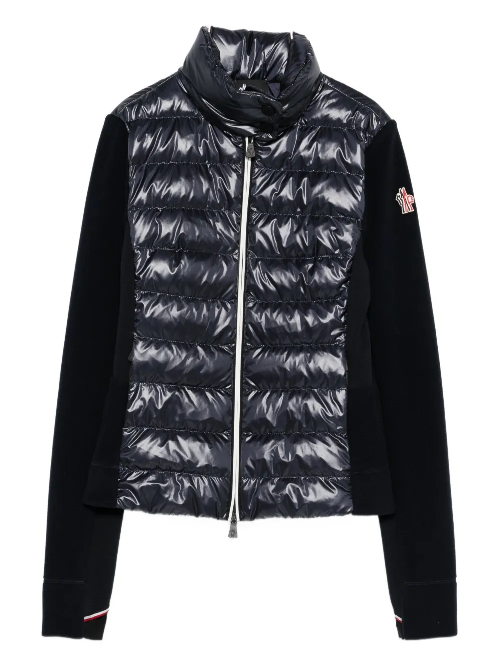 Moncler Padded Zip-up Jacket In Black