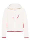 Casablanca waffle zip-up hoodie - Neutrals