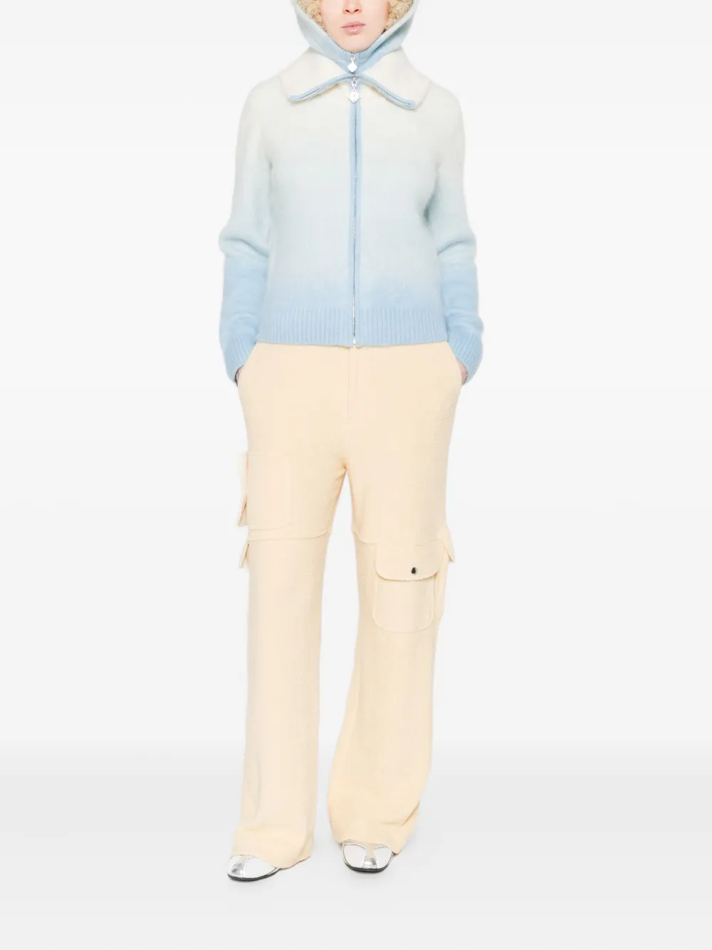 Casablanca gradient zip-up cardigan | Cardigans | Image 2