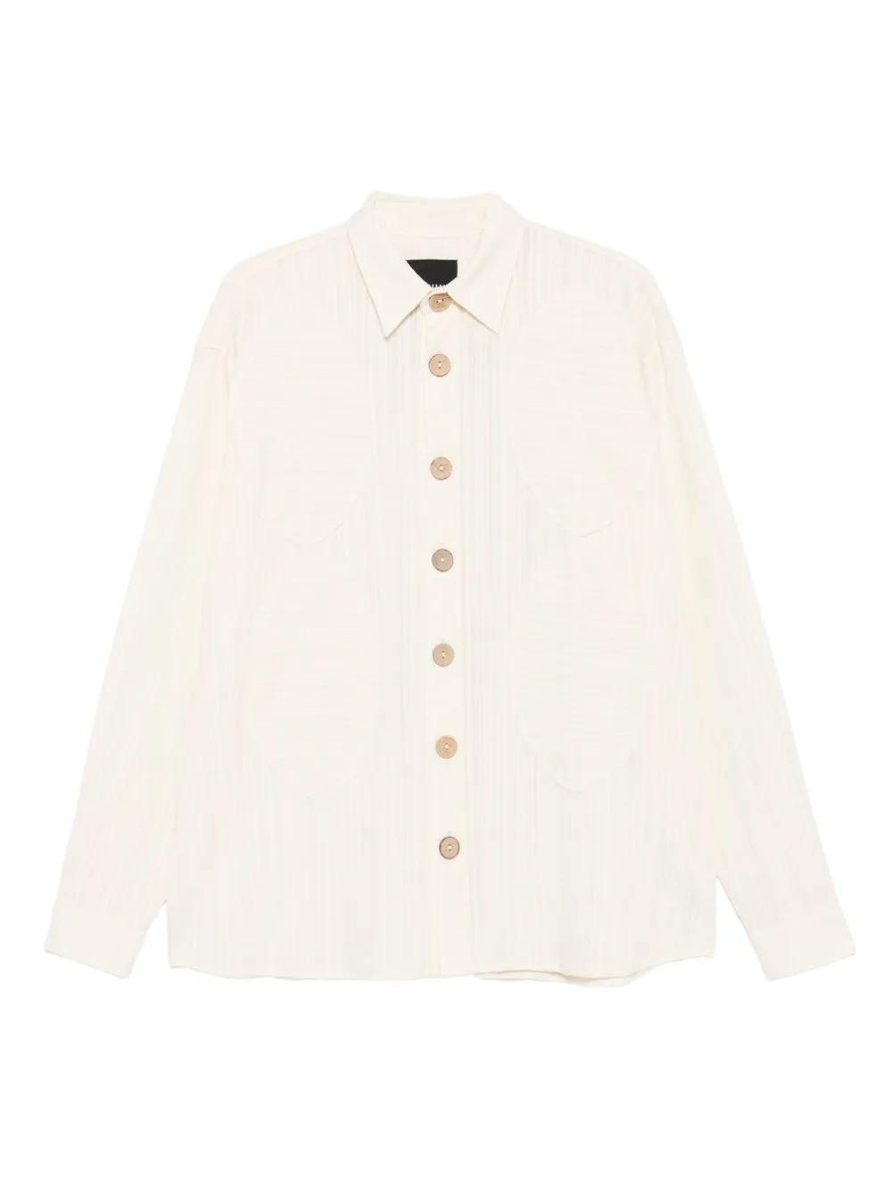 Labrum London cut-out button shirt | Neutrals | Image 1
