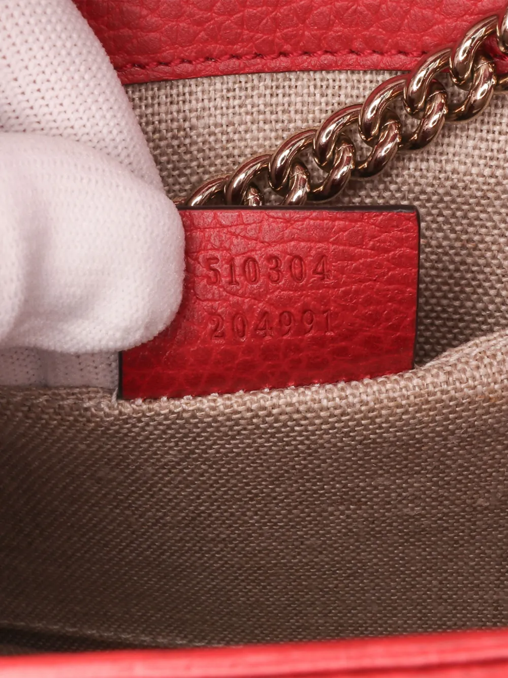 Pre-owned Gucci 2016-2024 Small Dollar Calfskin Interlocking G Crossbody Bag