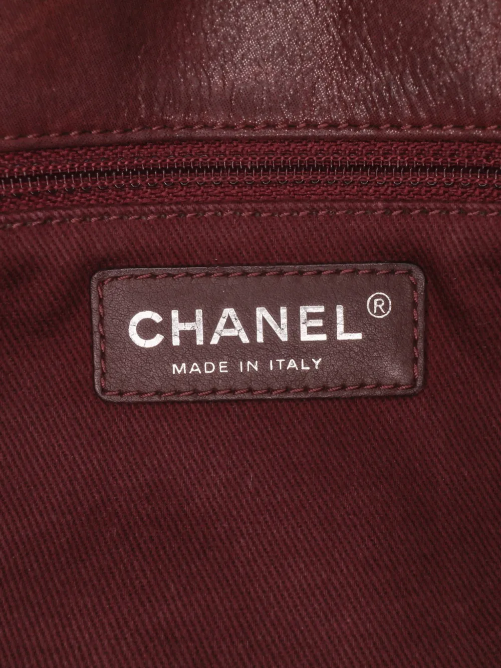 Pre-owned Chanel 2010-2011 Medium Iridescent Calfskin In The Mix Flap Satchel In Red