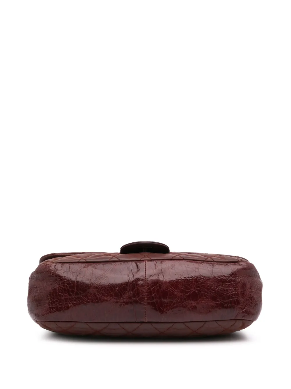 Pre-owned Chanel 2010-2011 Medium Iridescent Calfskin In The Mix Flap Satchel In Red