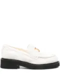 Valentino Garavani quilted-pattern VLogo Signature loafers - White
