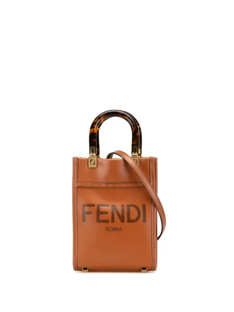Fendi Pre-Owned 2010-2024 Mini Leather Sunshine Shopper Tote satchel