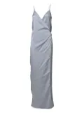 Nineminutes draped slip dress - Grey