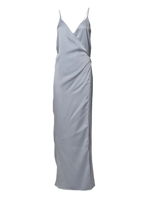Nineminutes slip dress con diseño drapeado
