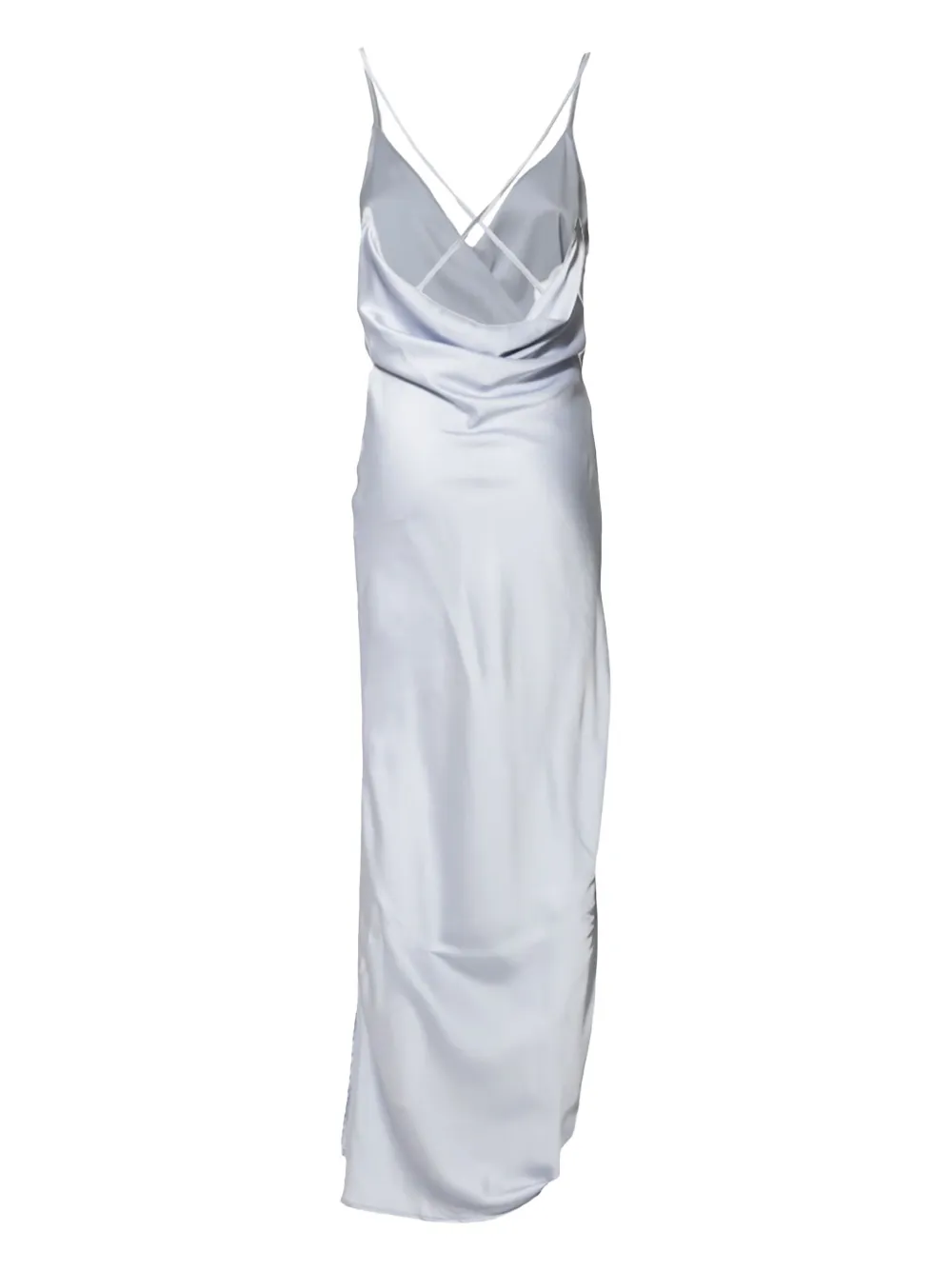 Nineminutes draped slip dress - Grijs