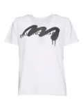 Black Score graphic-print T-shirt - White