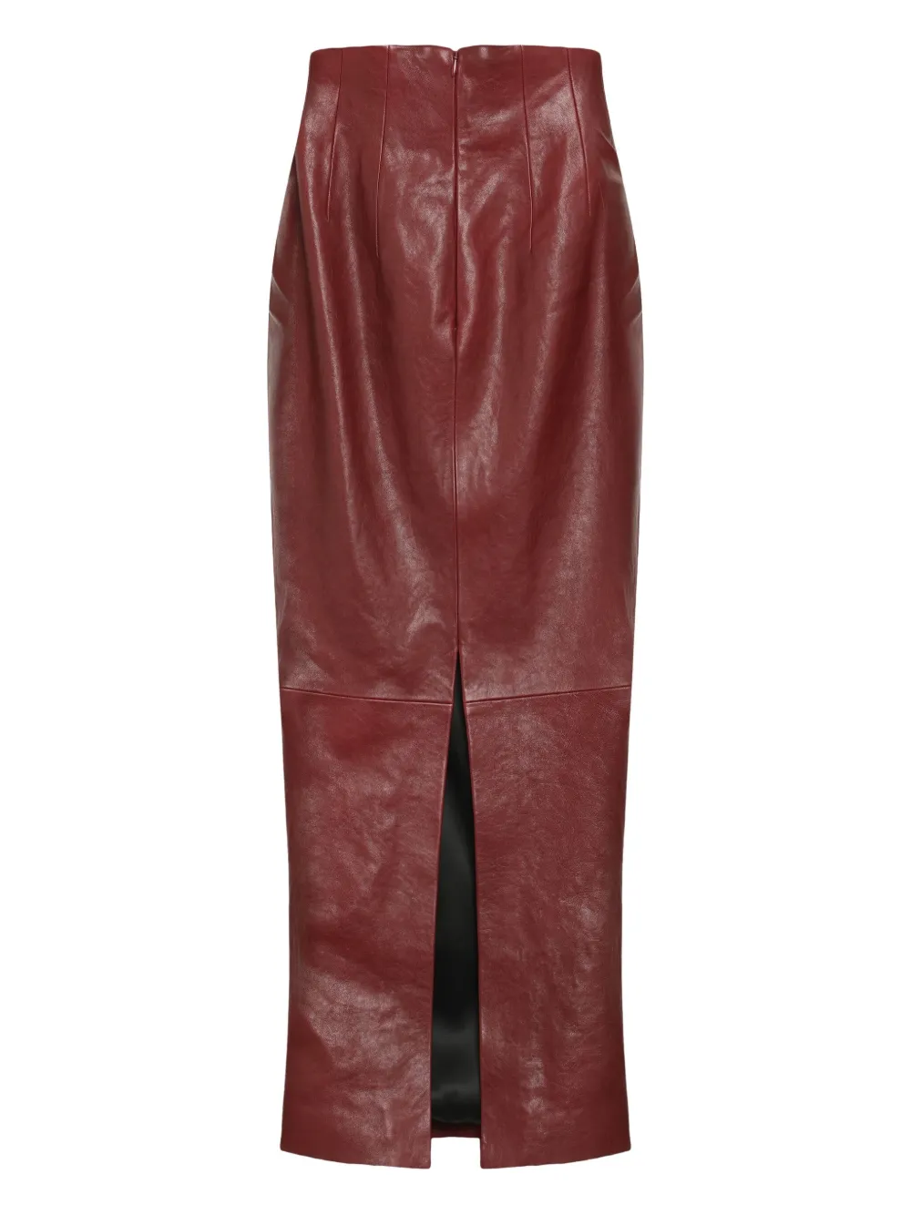 KHAITE Loxley skirt Rood