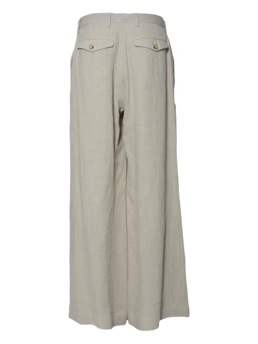 SOLOTRE wide-leg trousers - Beige