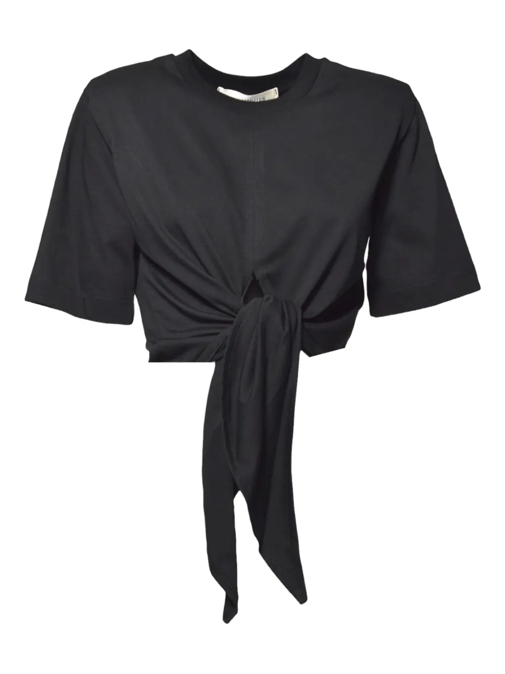 knotted short-sleeved top
