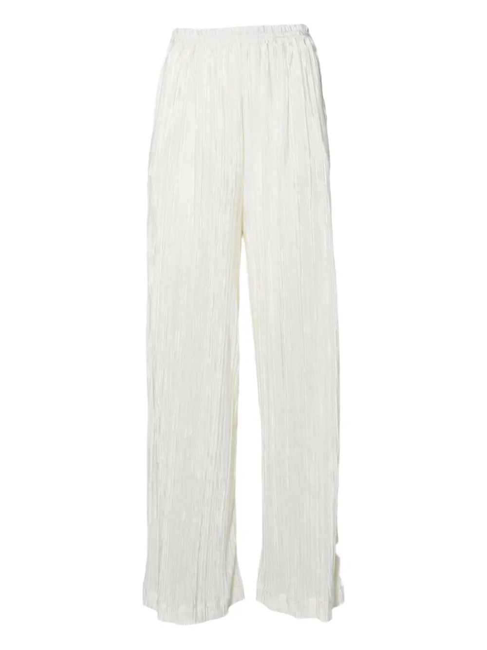 pleated wide-leg trousers