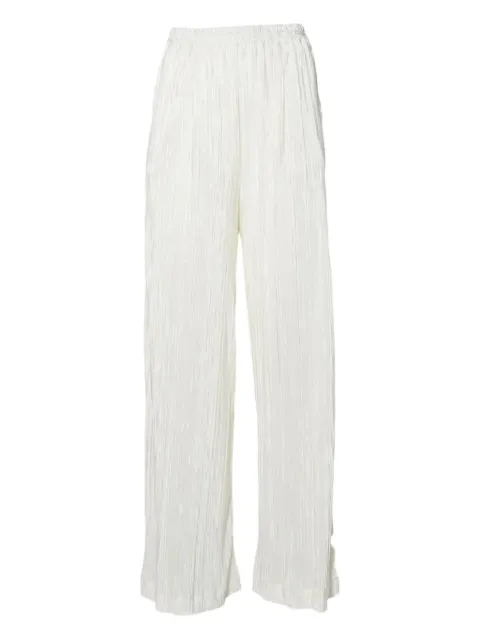 SOLOTRE pleated wide-leg trousers