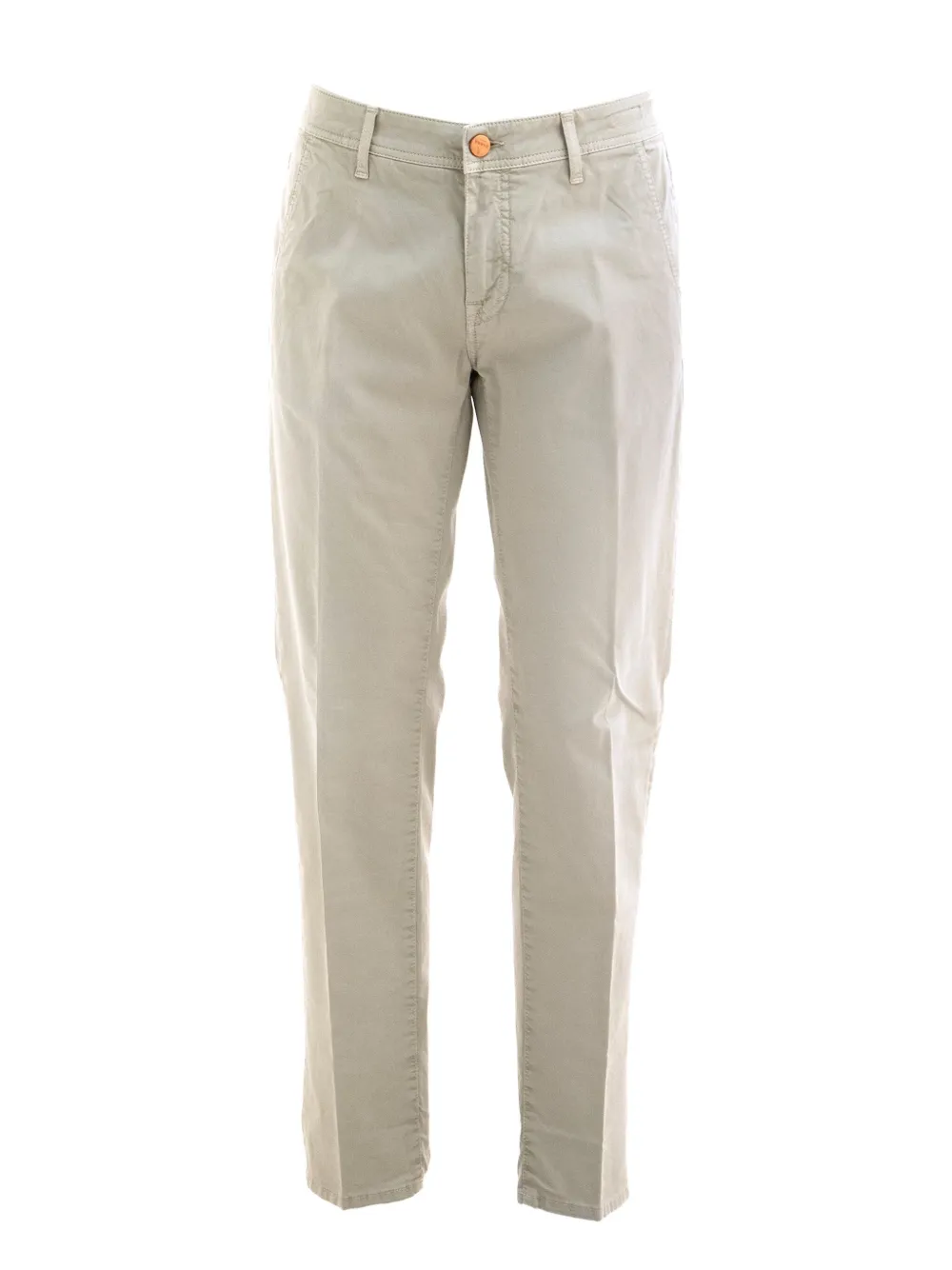 Barba Broek met knoopdetail Beige