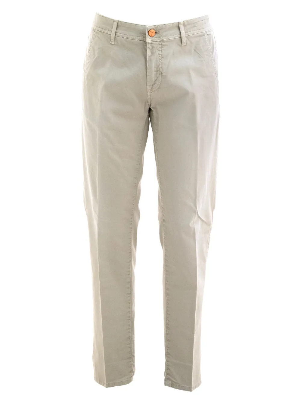 Barba Broek met knoopdetail Beige