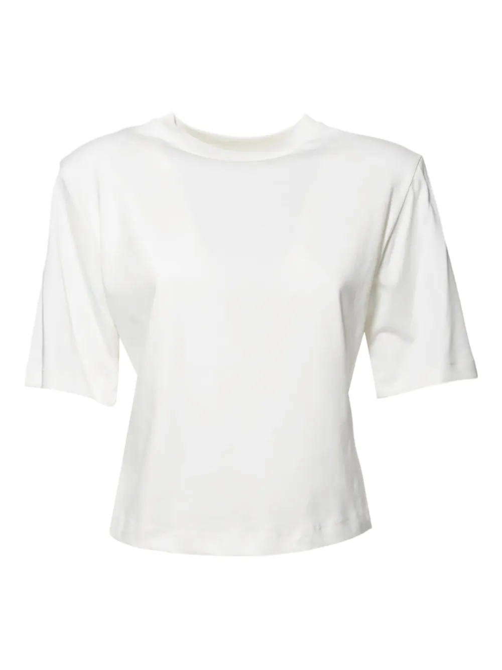 cropped short-sleeved T-shirt