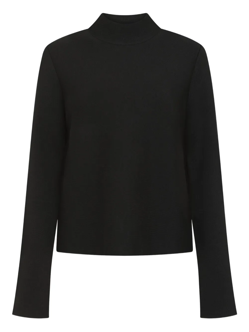 KHAITE high-neck wool sweater Zwart