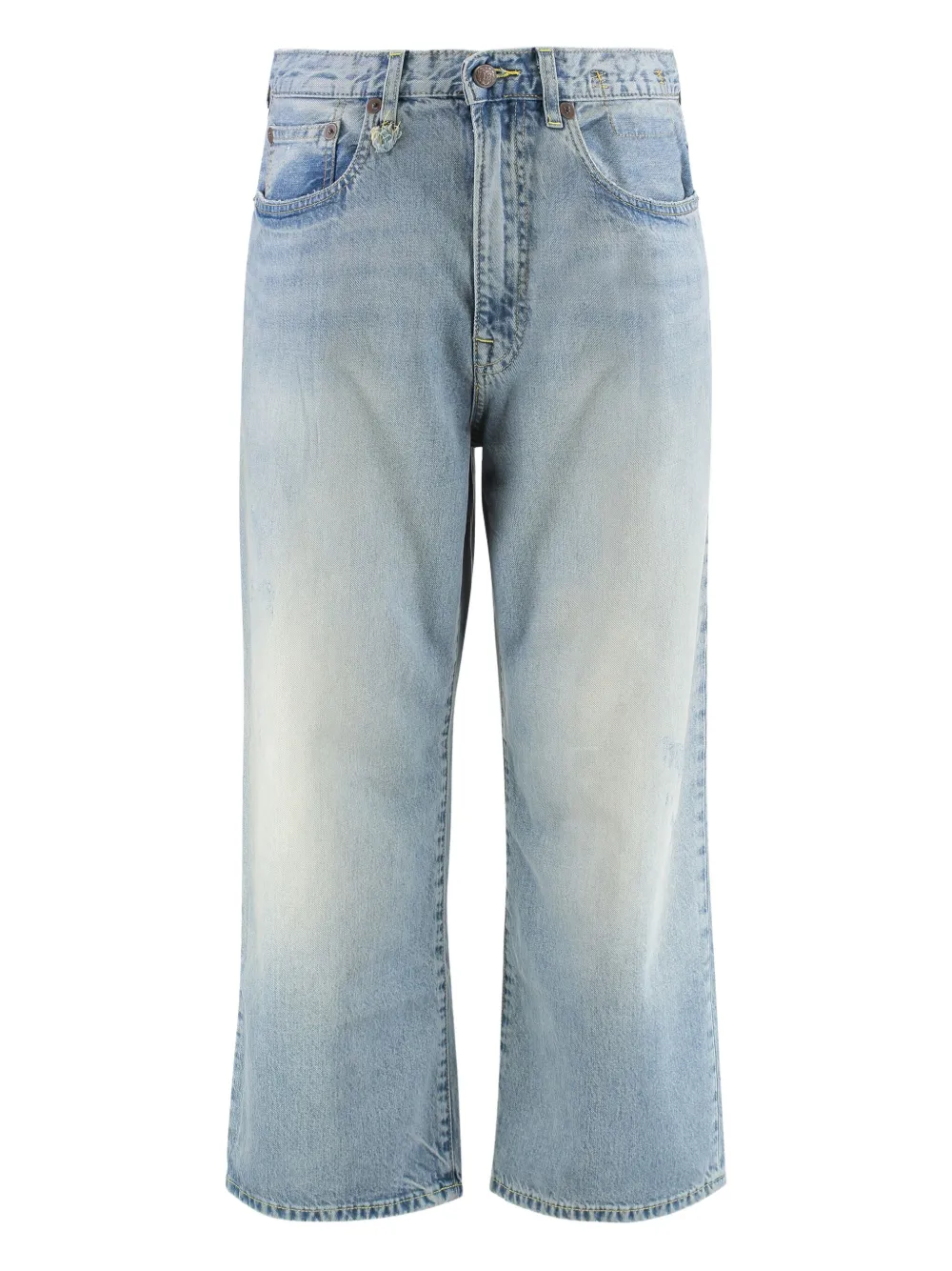 R13 wide-leg jeans Blauw