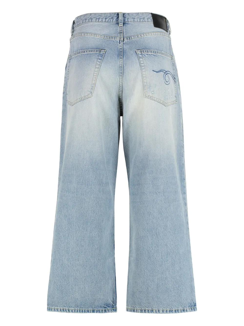 R13 wide-leg jeans Blauw