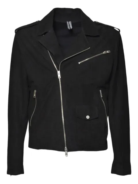 D-FOUR asymmetric-zip biker jacket