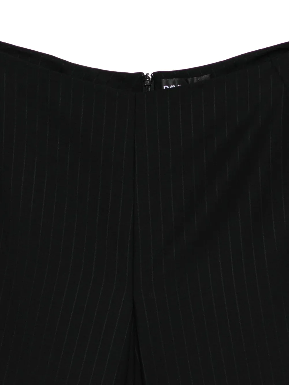 David Koma High-waist cropped broek met krijtstreep Zwart