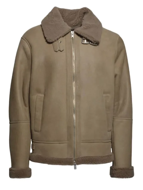D-FOUR zip-up suede jacket
