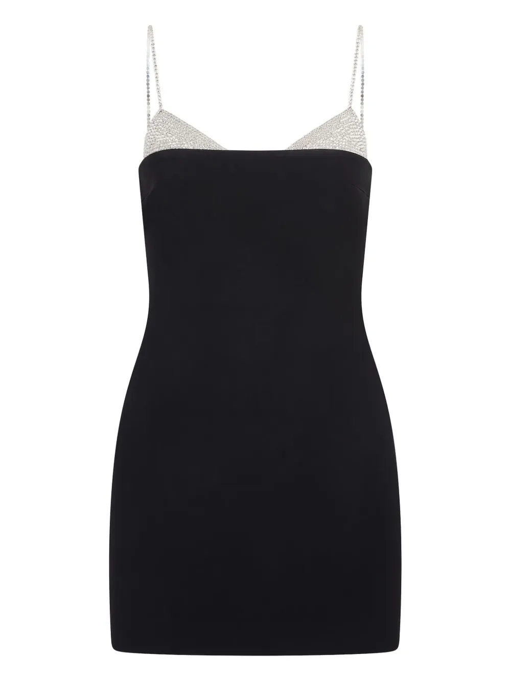 David Koma Crystal-embellished Mini Dress In Black