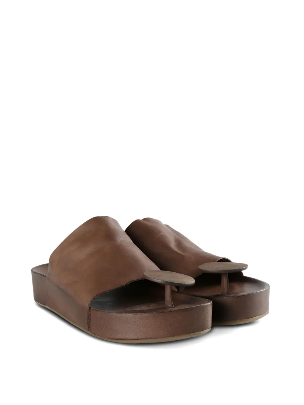 Uma Wang crossband platform sandals | Sandalias planas | Image 2