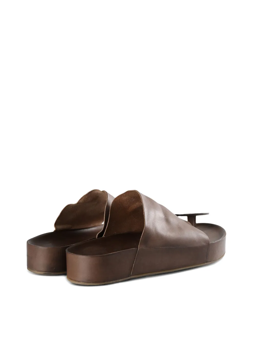 Uma Wang leather sandals Brown