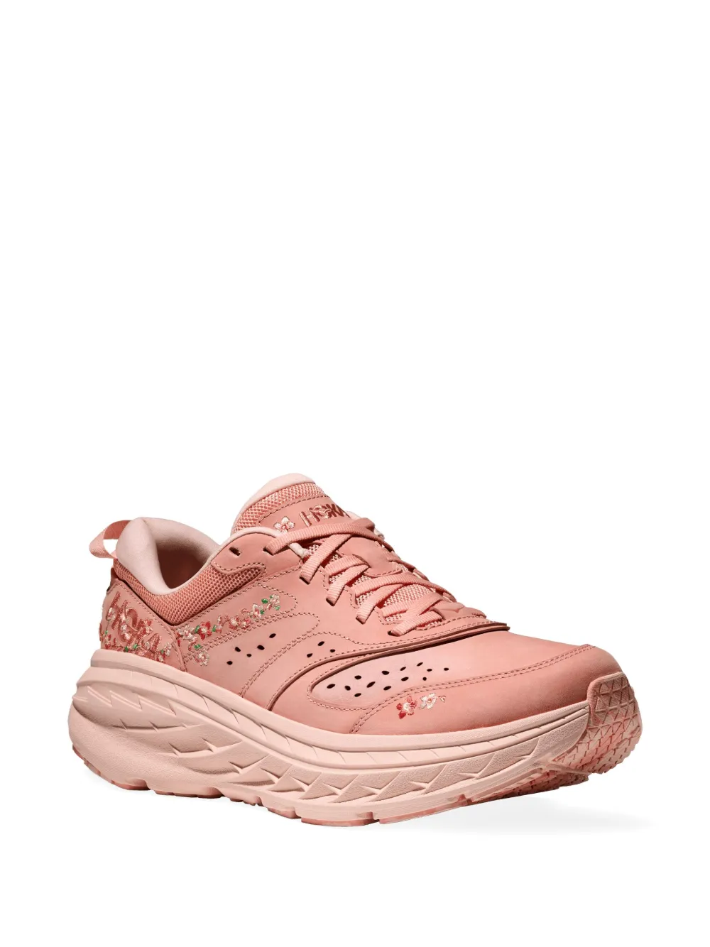 Hoka Bondi L "bloom Dry Clay" Sneakers In Pink