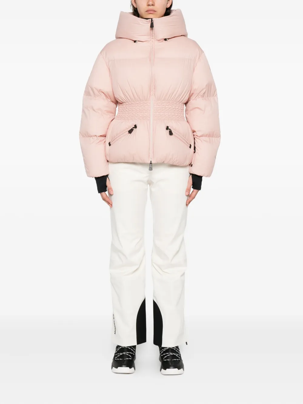 Moncler Wollemi Quilted Down Ski Jacket In Pink