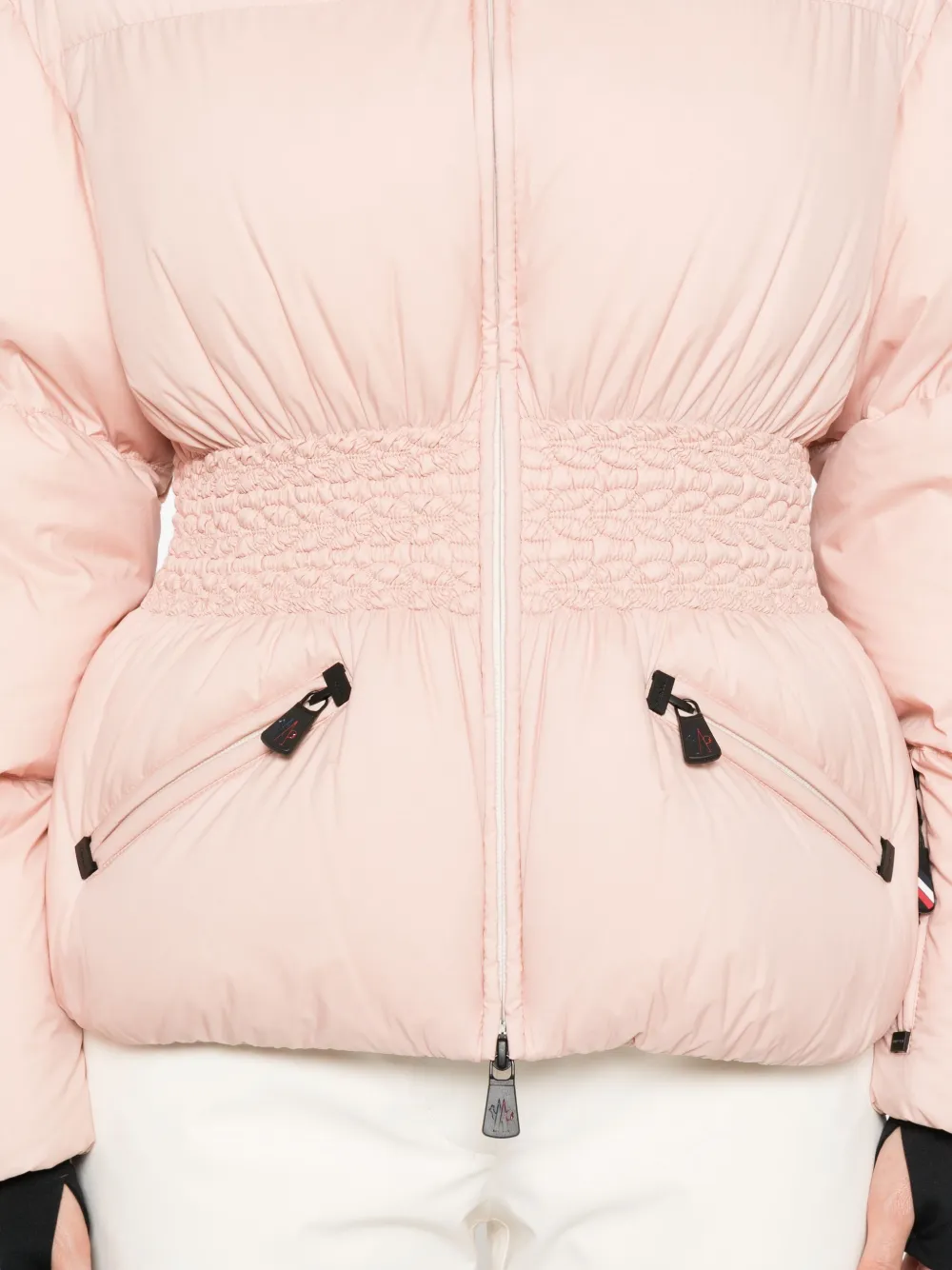 Moncler Wollemi Quilted Down Ski Jacket In Pink