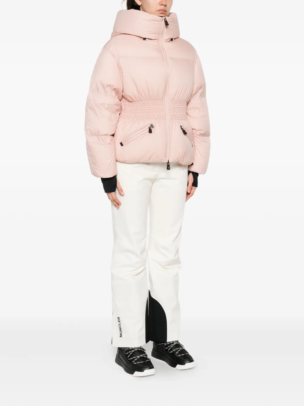 Moncler Wollemi Quilted Down Ski Jacket In Pink